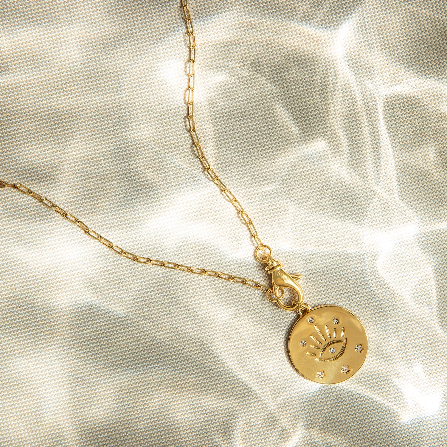 Pavé Evil Eye Waterproof Necklace