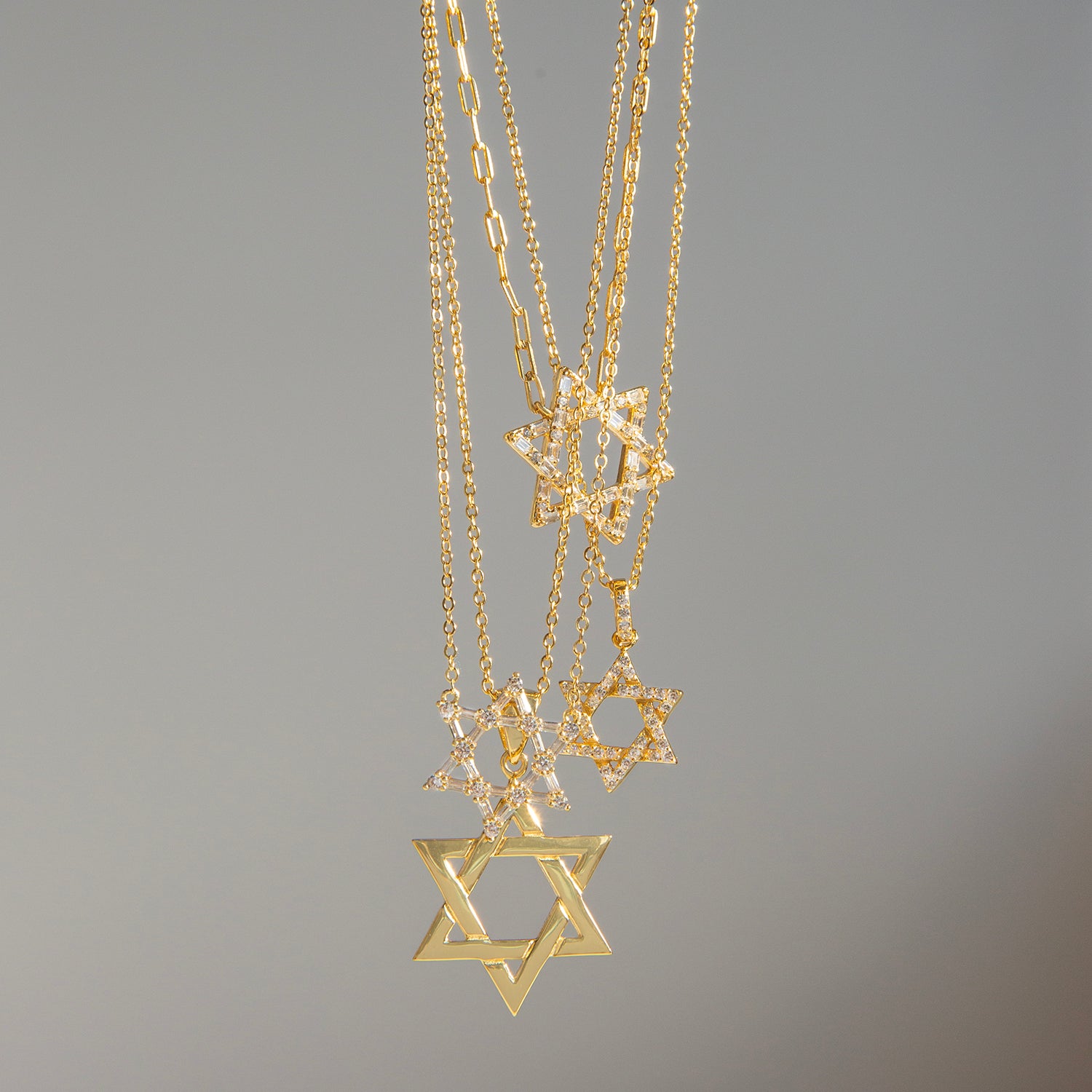 pave Star of David Necklace