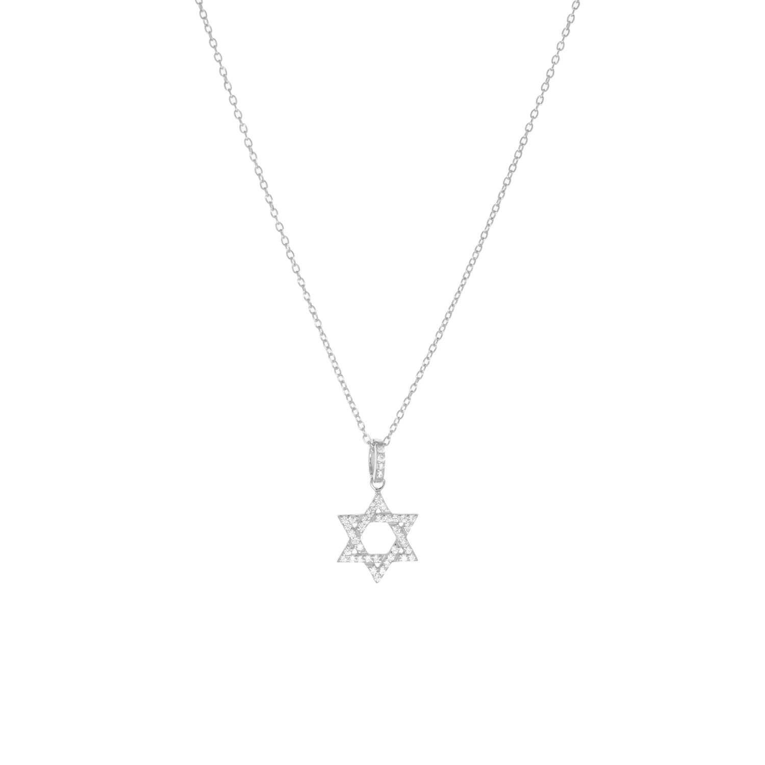 pave Star of David Necklace