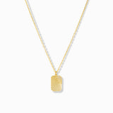 Sunbeam Tag Charm Necklace