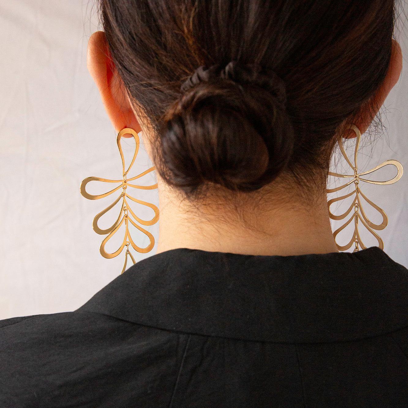 Flower Petal Chandelier Earring