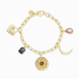 Multi Disc Charm Bracelet