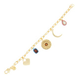 Multi Disc Charm Bracelet
