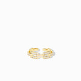 Pavé Link Adjustable Ring