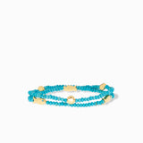 Fish Disc Stone Stretch Bracelet