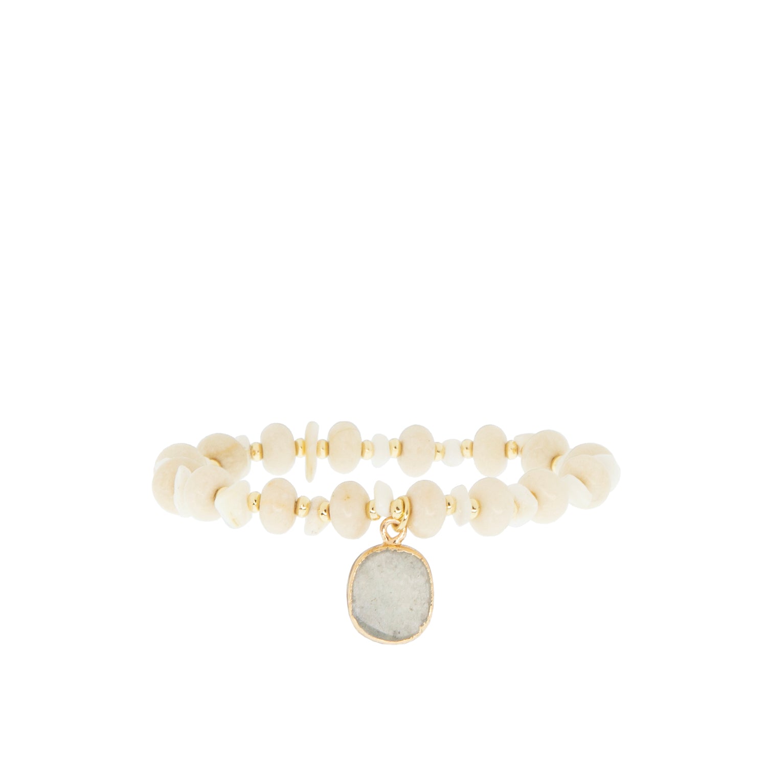 natural stone stretch bracelet