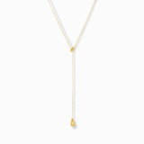 Droplet Lariat Waterproof Necklace