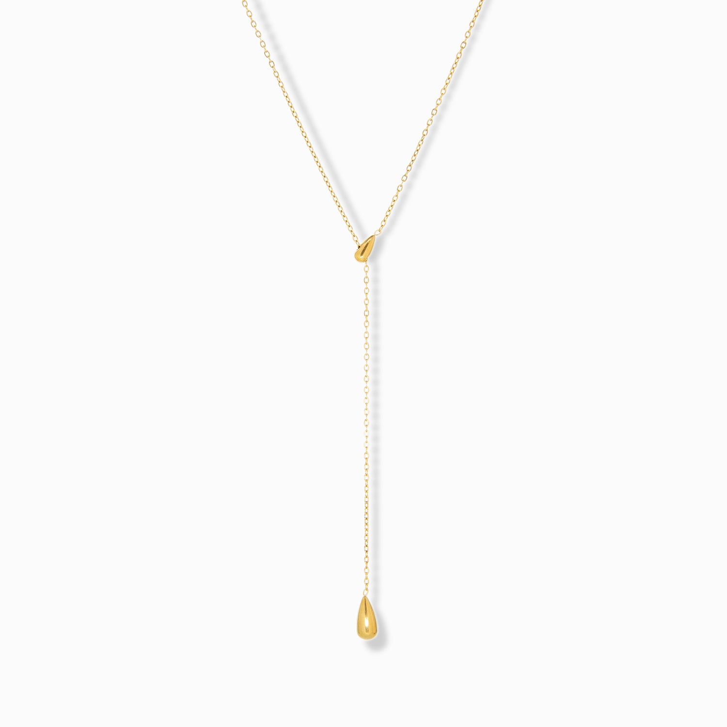 droplet lariat waterproof necklace