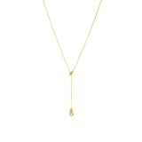 Droplet Lariat Waterproof Necklace
