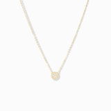 Mini Star of David with Pavé Ring Pendant Necklace
