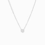 Mini Star of David with Pavé Ring Pendant Necklace