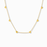 Waterproof String of Hearts Necklace