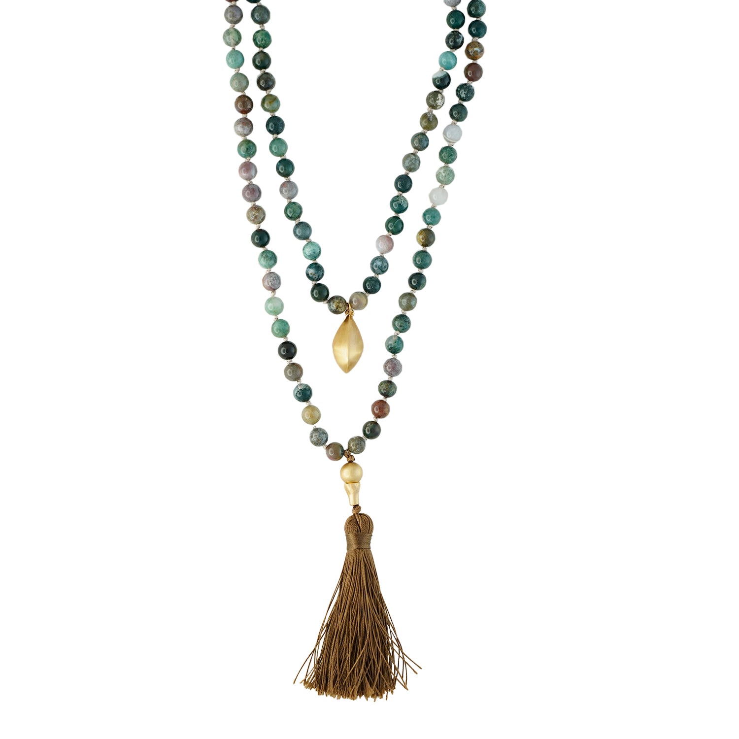 heather tassle necklace