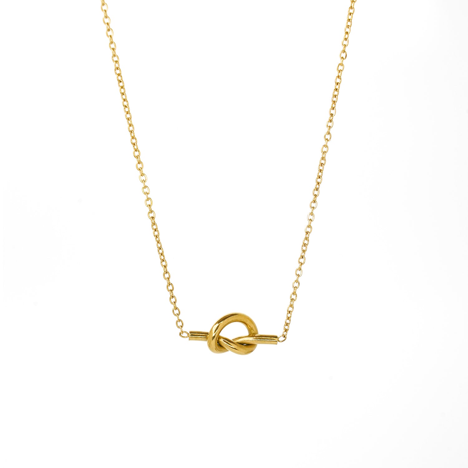 Waterproof Love Knot Necklace