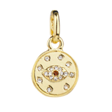 Pavé Evil Eye Disc Bale Charm