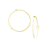 Heart Hoop Earrings