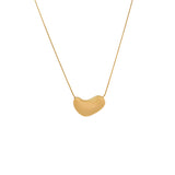 Waterproof Necklace with Bean Shaped Charm