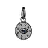 Pavé Evil Eye Disc Bale Charm