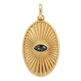 Evil Eye Oval Charm