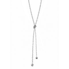 Oval Link Ball Pendant Necklace
