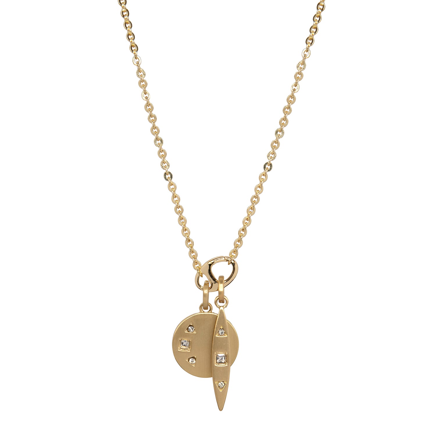 Multi Shape Crystal Disc Charm