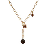 Lariat Link Charm Necklace