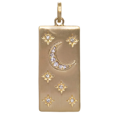 Moon & Stars Dog Tag