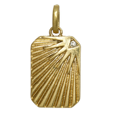 Etched rectangle Charm