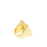 Gold Plated Chunky Square Ring