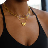 Double Layer Snake Chain Waterproof Necklace