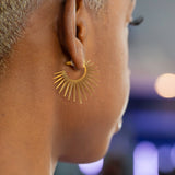 Waterproof Large Starburst Post Earring