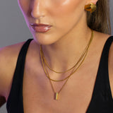 Cylinder Charm Waterproof Necklace