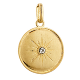 Etched Disc Pavé Stone Bale Charm