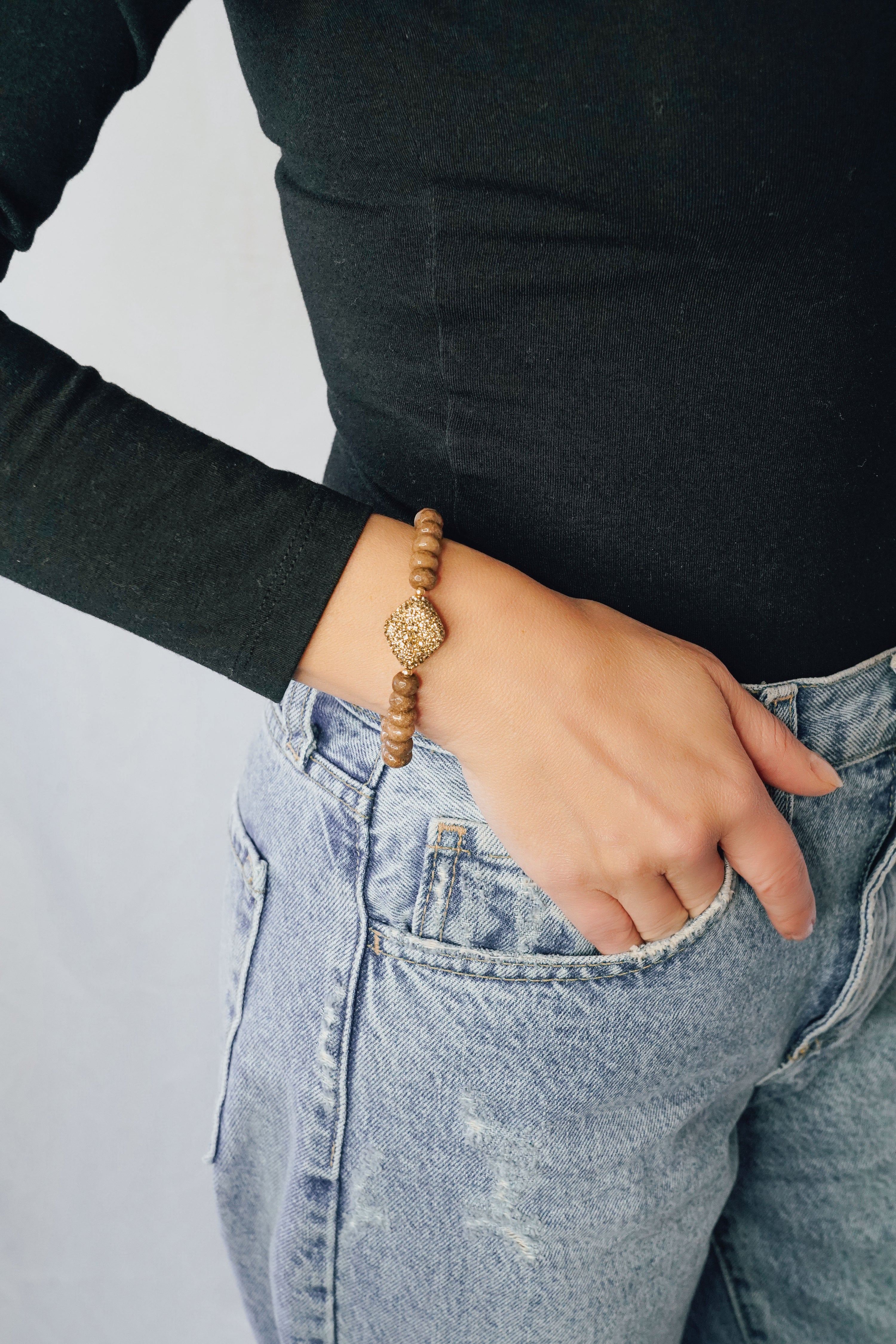 sienna pave bracelet