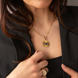 Evil Eye Diamond Pendant Necklace