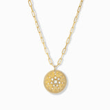 Diamond and Labradorite Starburst Pendant Necklace