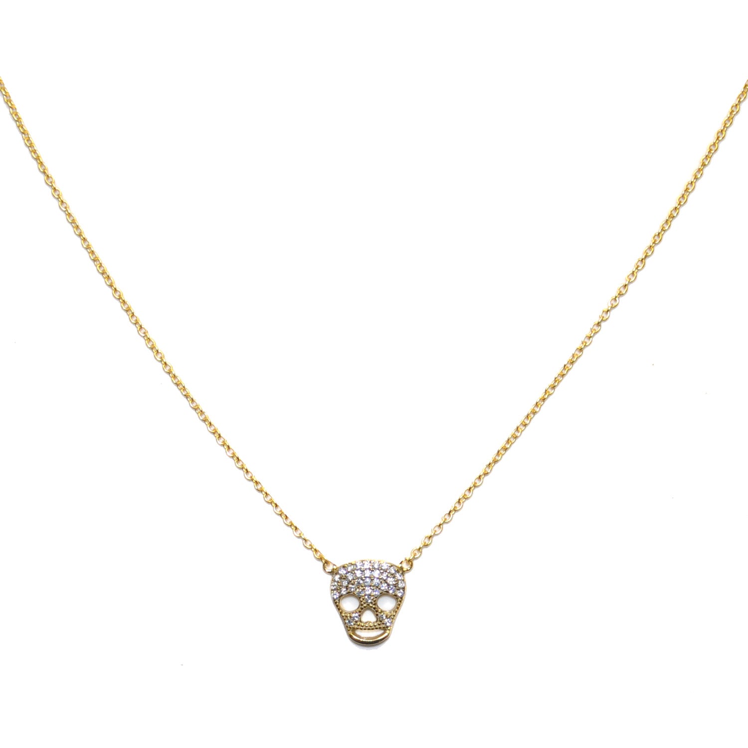 sterling skull necklace
