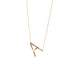 sterling large initial necklace
