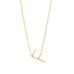 sterling large initial necklace