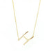 sterling large initial necklace