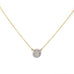 sterling pave smiley face necklace