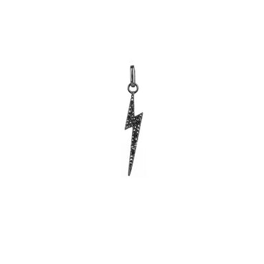 Mini Pavé Bolt Bale Charm - hematite