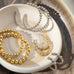 large graduated metal bead hoop