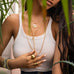 knot charm extender necklace