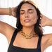 large hollow link statement necklace
