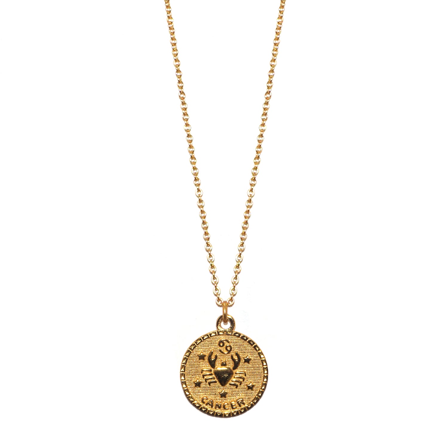 sterling cancer zodiac necklace