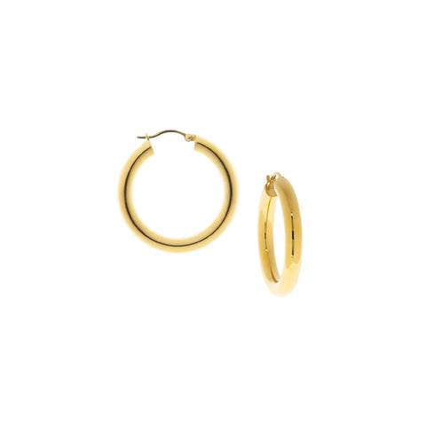 1 1/2" hollow clasp hoop