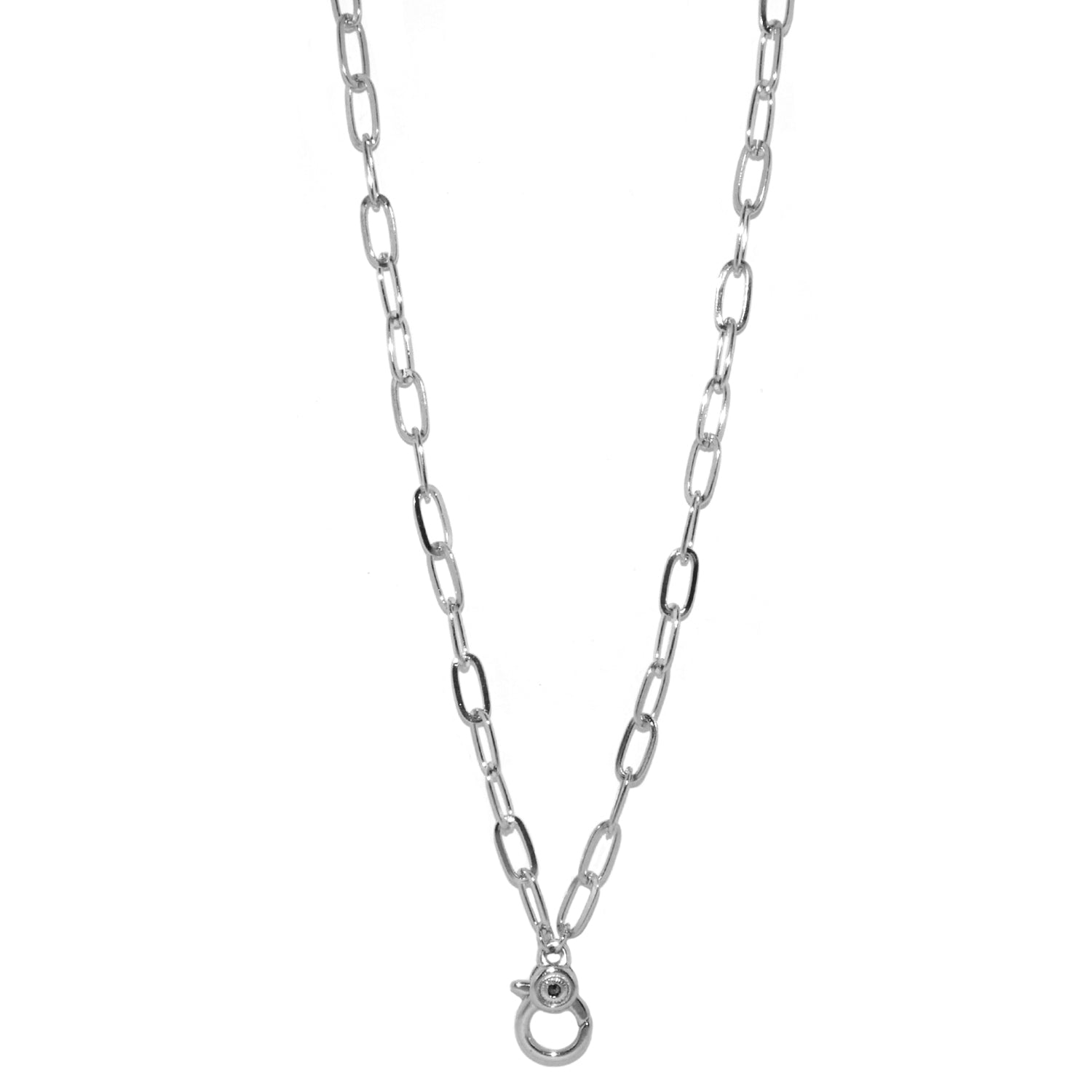 long oval chain charm necklace for bale charms