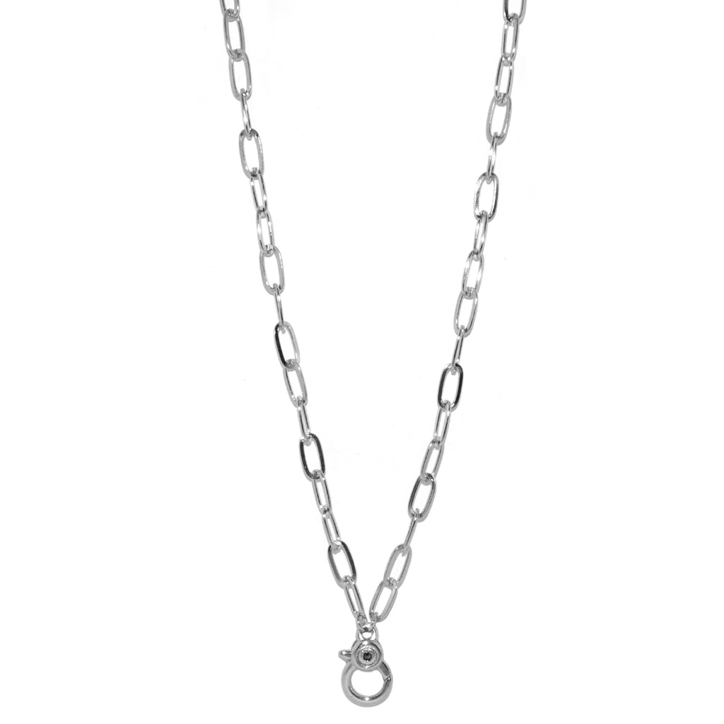 long oval chain charm necklace for bale charms