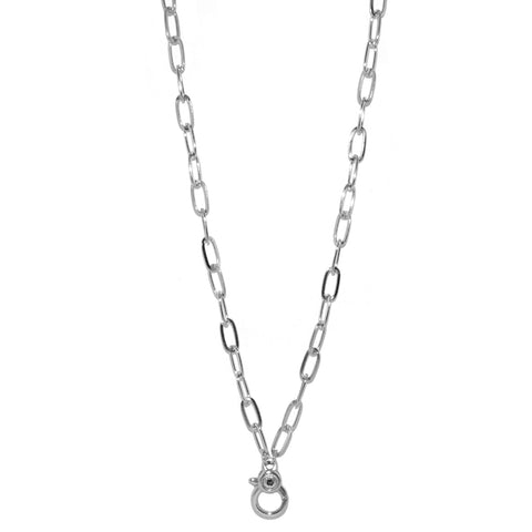 long oval chain charm necklace for bale charms